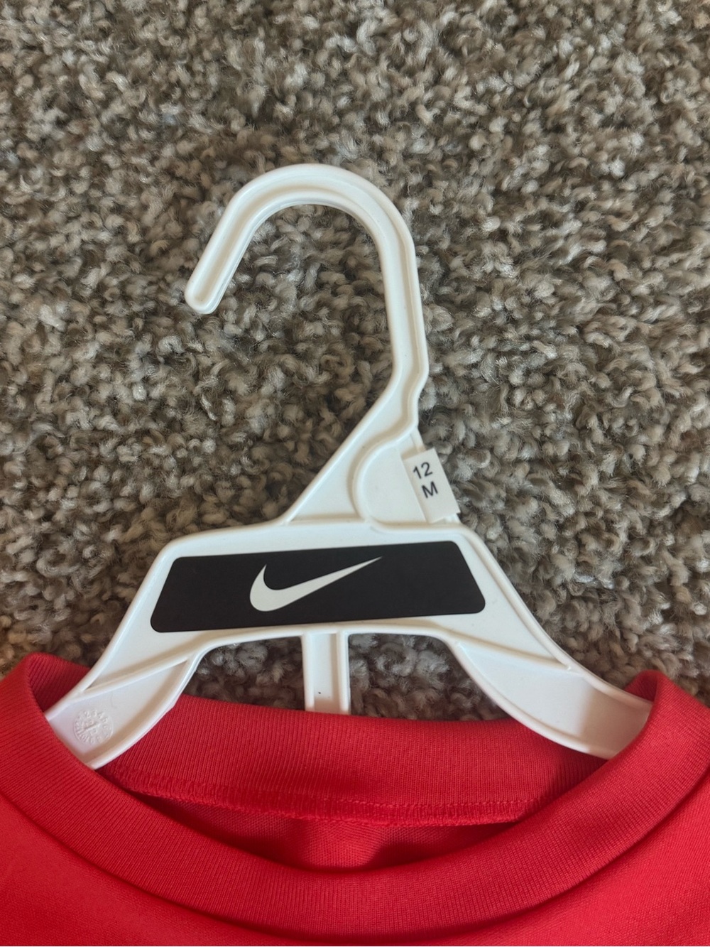 Nike Toddler 2-Piece Just Do It T-Shirt & Shorts Set Red Black 12M NWT - Picture 3 of 4